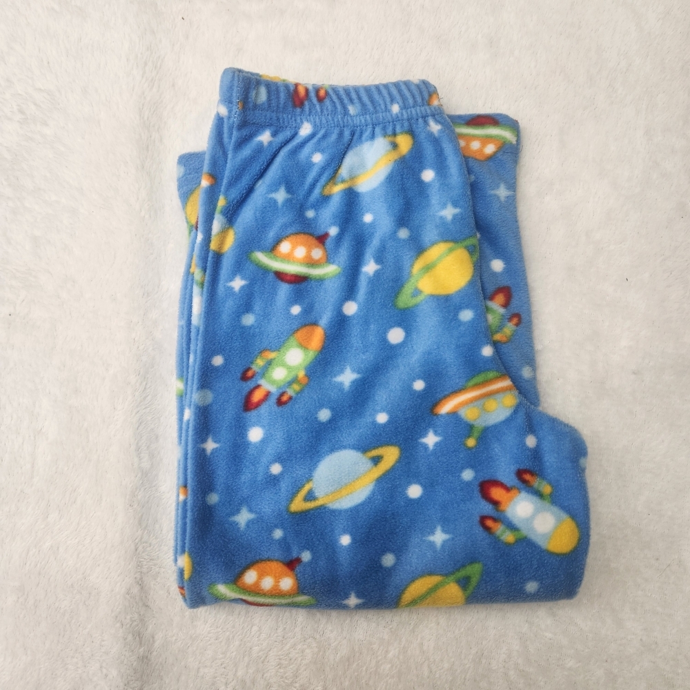 Steve Flame Resistant Intergalactic Adventure Fleece Pajama Set - Blue Size 3T - Picture 5 of 10